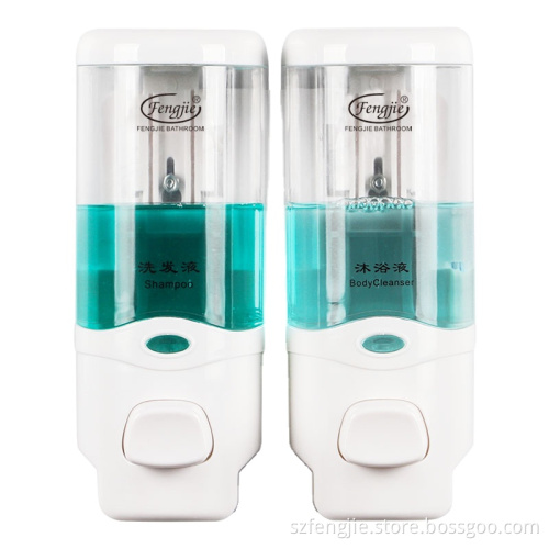Manual Hotel Wall-Mounted Liquid Double Soap Dispenser
